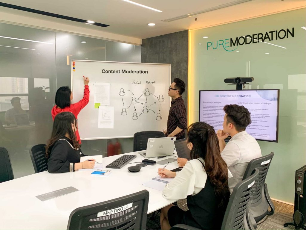 Pure Moderation - Content Moderation meeting room